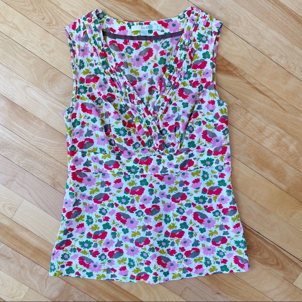 Boden Floral Empire Waist Tank - Size 4